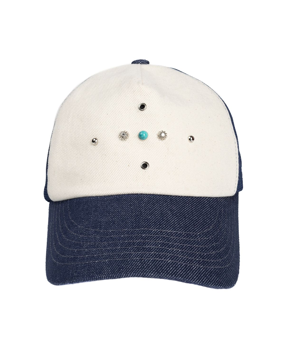 알에스에스씨(RSSC) WESTERN RIVET MESH CAP - DENIM/IVORY