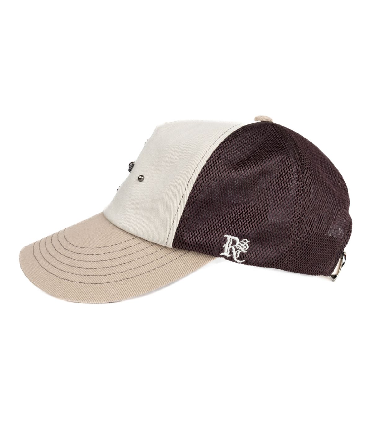 알에스에스씨(RSSC) WESTERN RIVET MESH CAP - BROWN/BEIGE