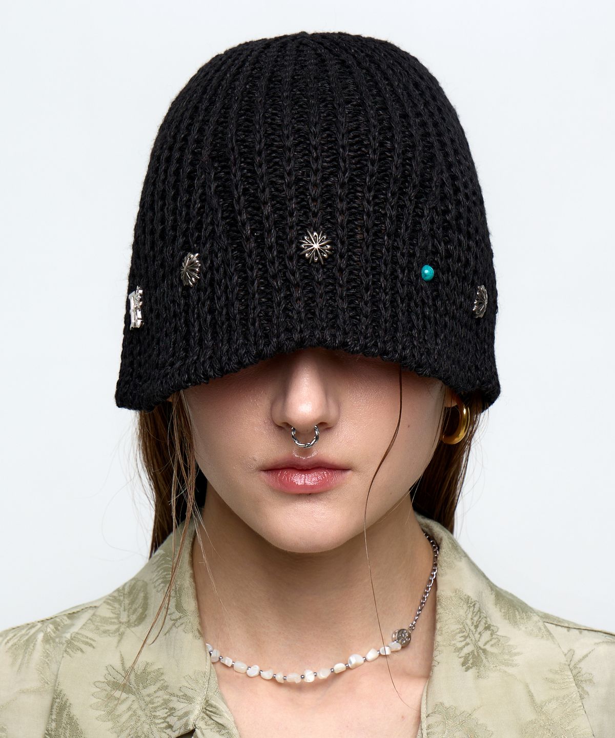 알에스에스씨(RSSC) RIVET BUCKET BEANIE - BLACK