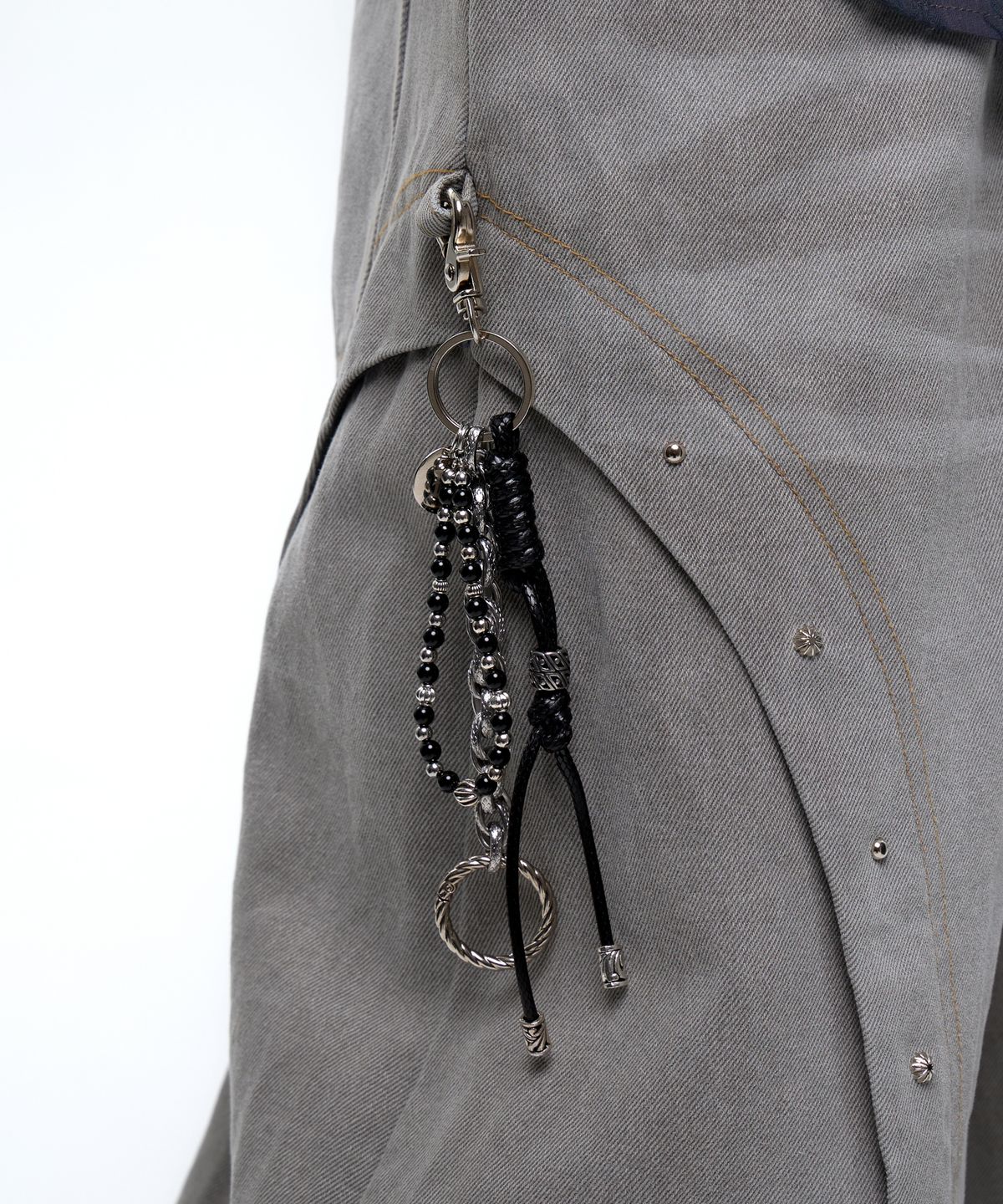 알에스에스씨(RSSC) BEADS CHAIN KEYRING - BLACK