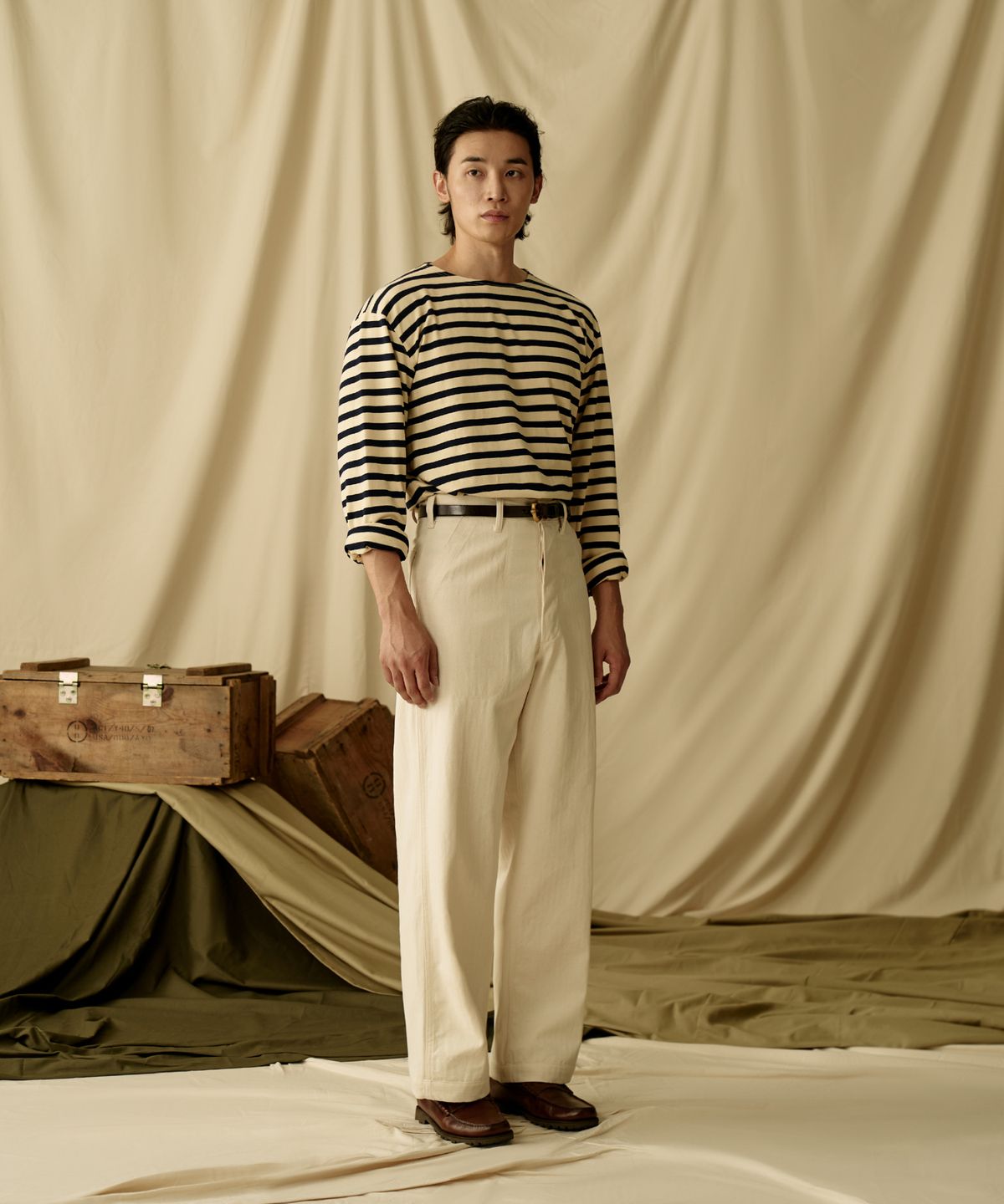 브론슨(BRONSON) USN Herringbone Deck Pants
