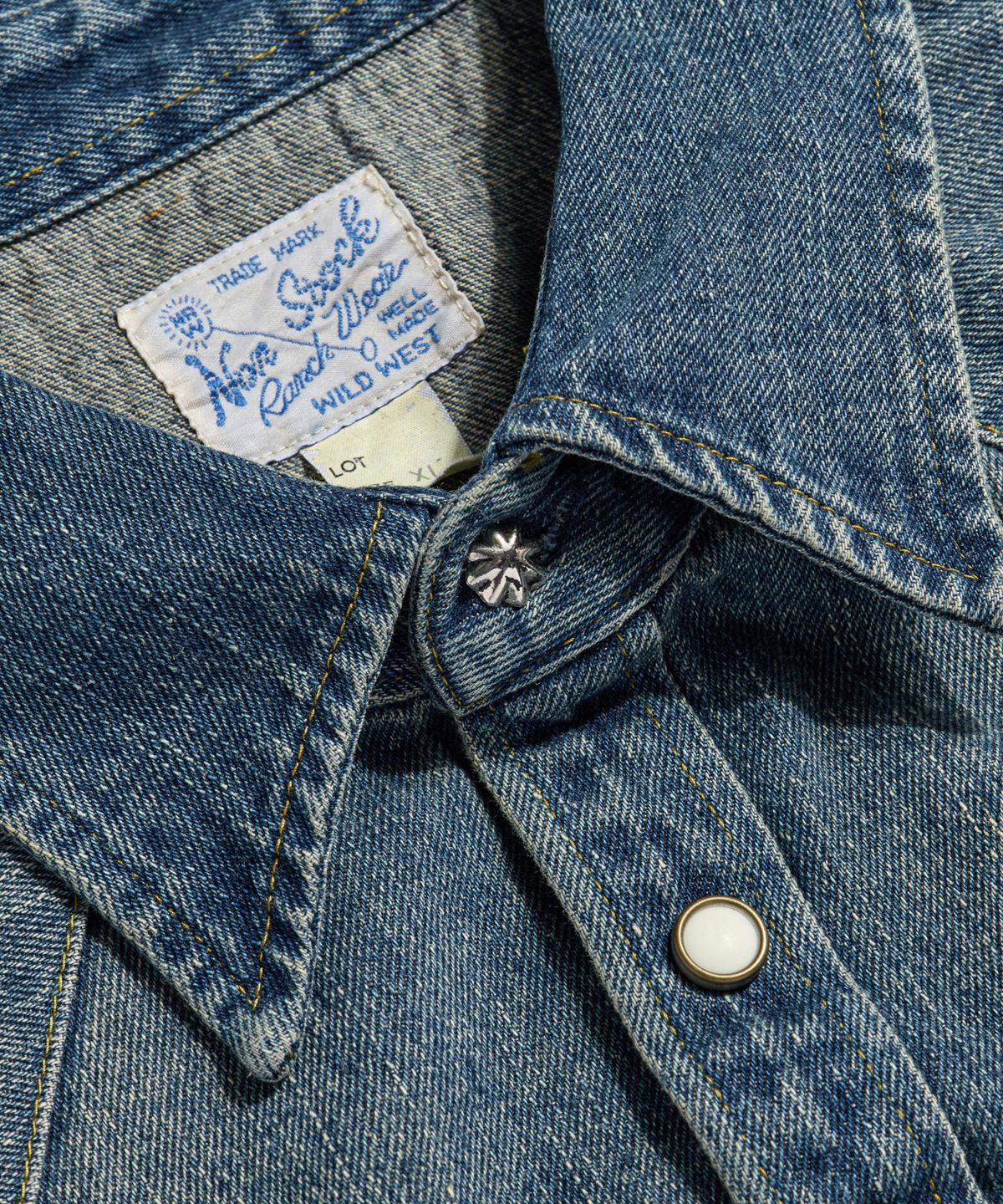 브론슨(BRONSON) 1950s Slub Denim Western Shirt