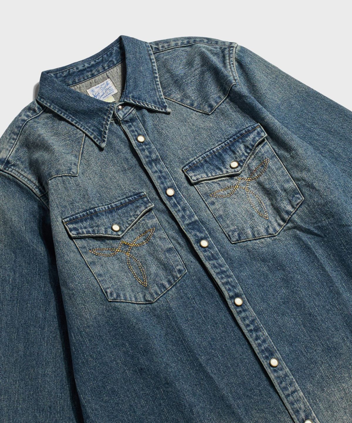 브론슨(BRONSON) 1950s Slub Denim Western Shirt