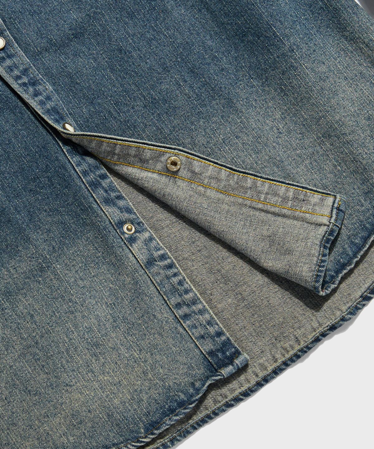 브론슨(BRONSON) 1950s Slub Denim Western Shirt