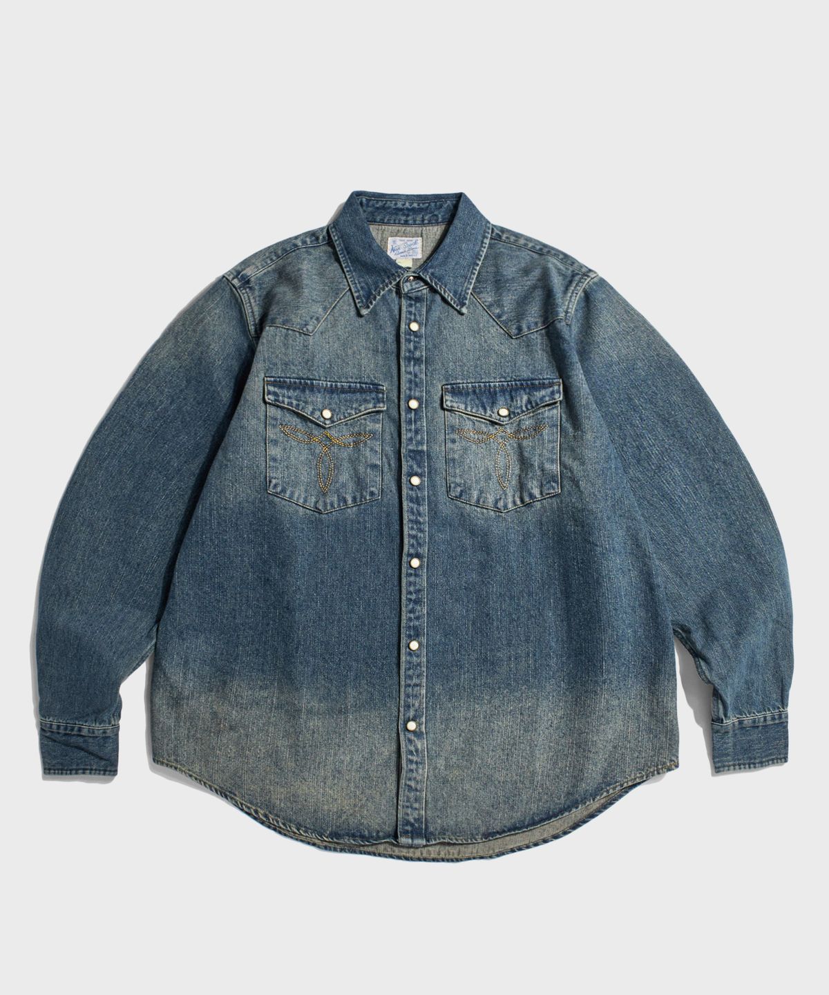 브론슨(BRONSON) 1950s Slub Denim Western Shirt