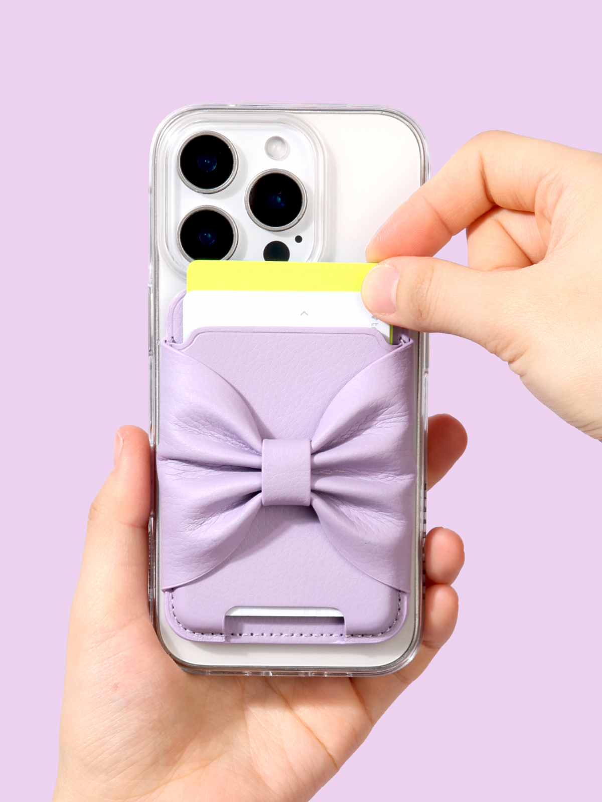 디자인스킨(DESIGNSKIN) 맥세이프 리본 카드 포켓