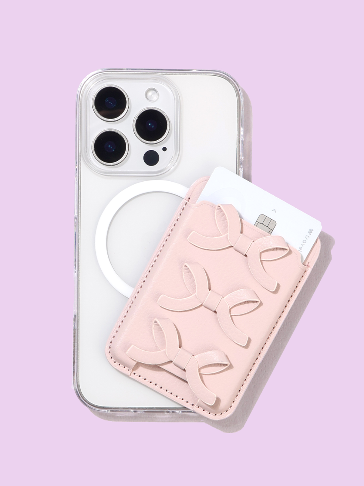 디자인스킨(DESIGNSKIN) 맥세이프 리본 카드 포켓