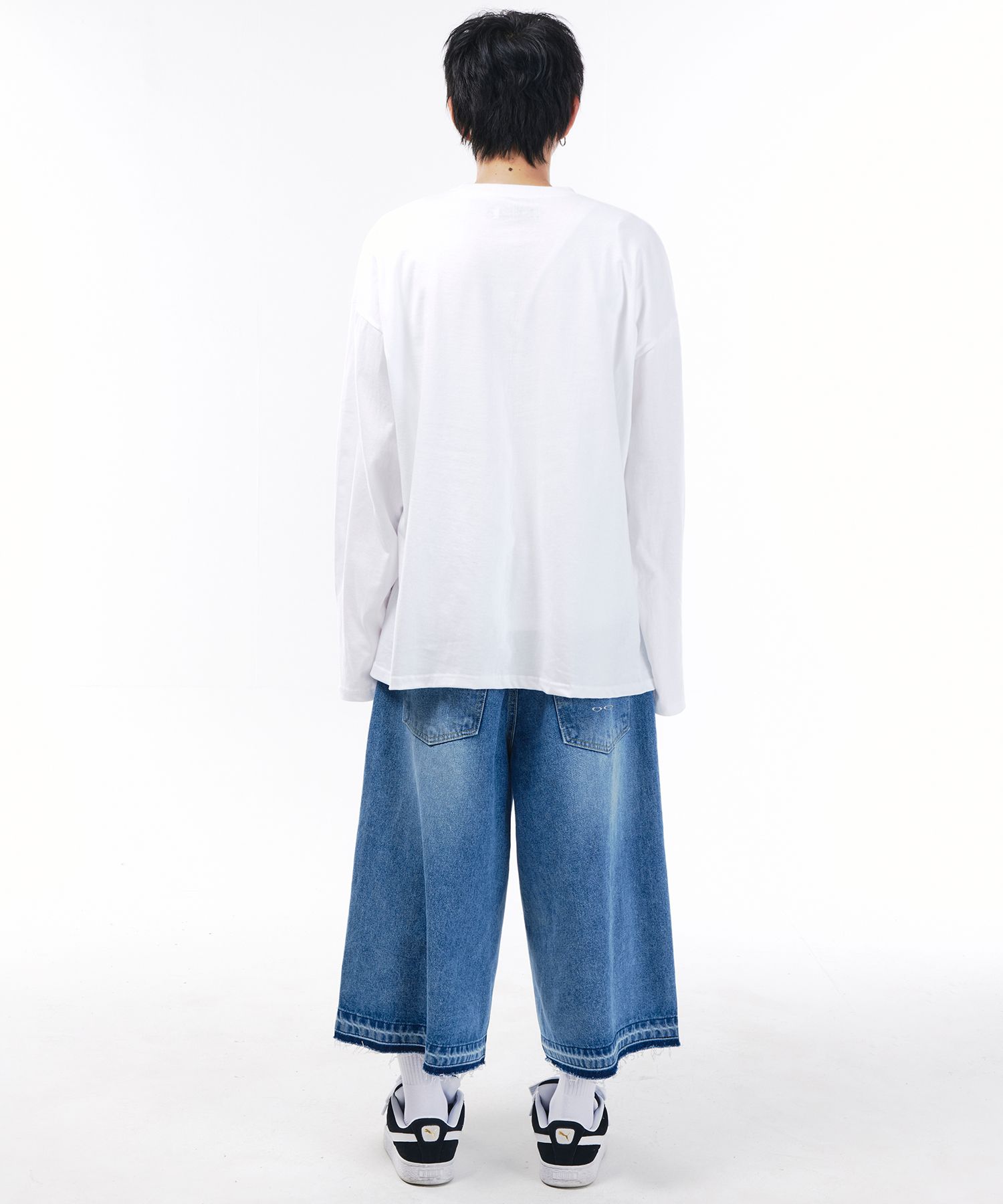 ハーフ・ショートパンツ Catwashing Brush Bermuda Denim Pants Light Blue MUSINSA | SCALLYWAG Catwashing Brush Bermuda Denim Pants