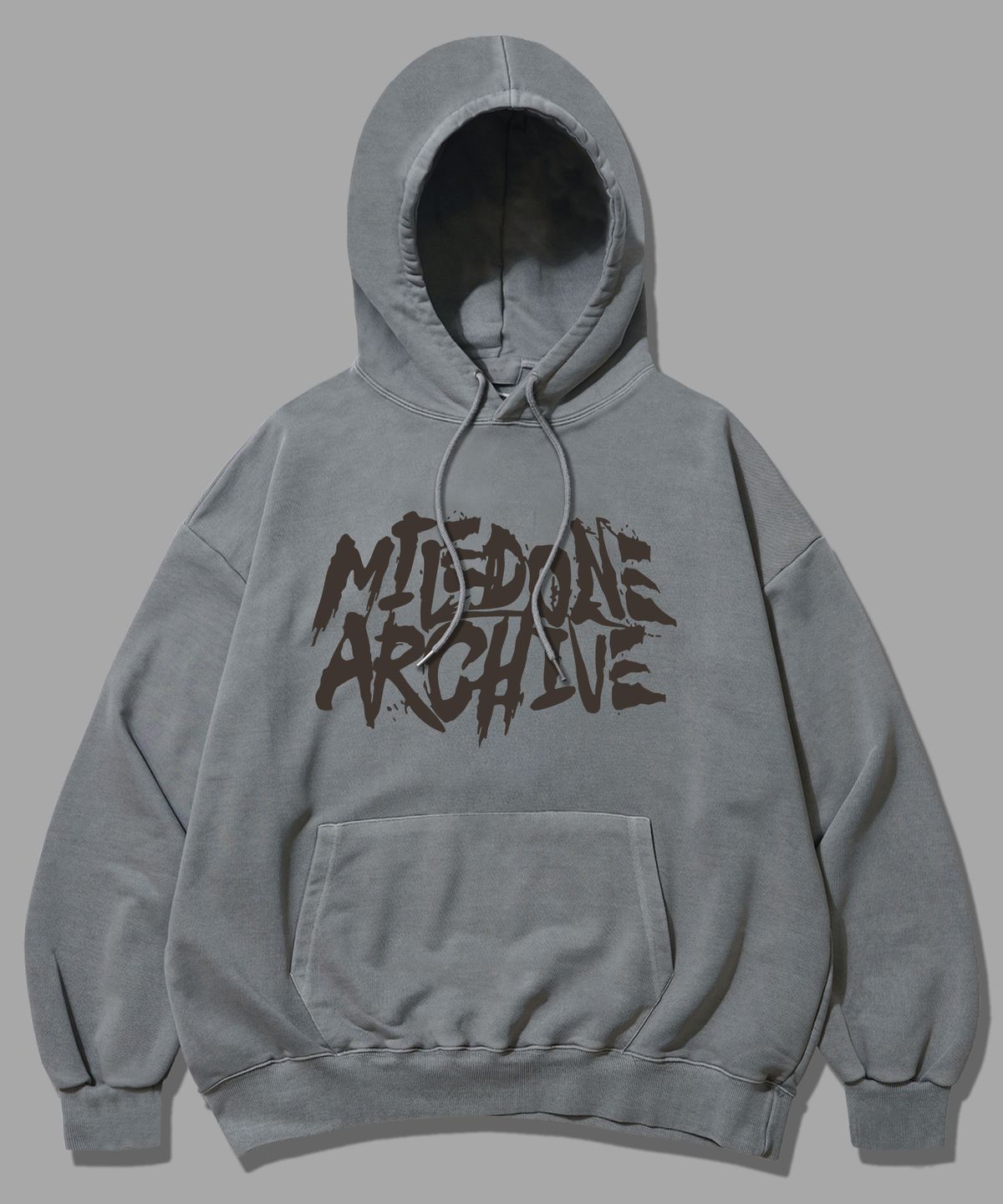 더마일(THEMILE) 마일던 아카이브 스웨트 후드 [PIGMENT GRAY]