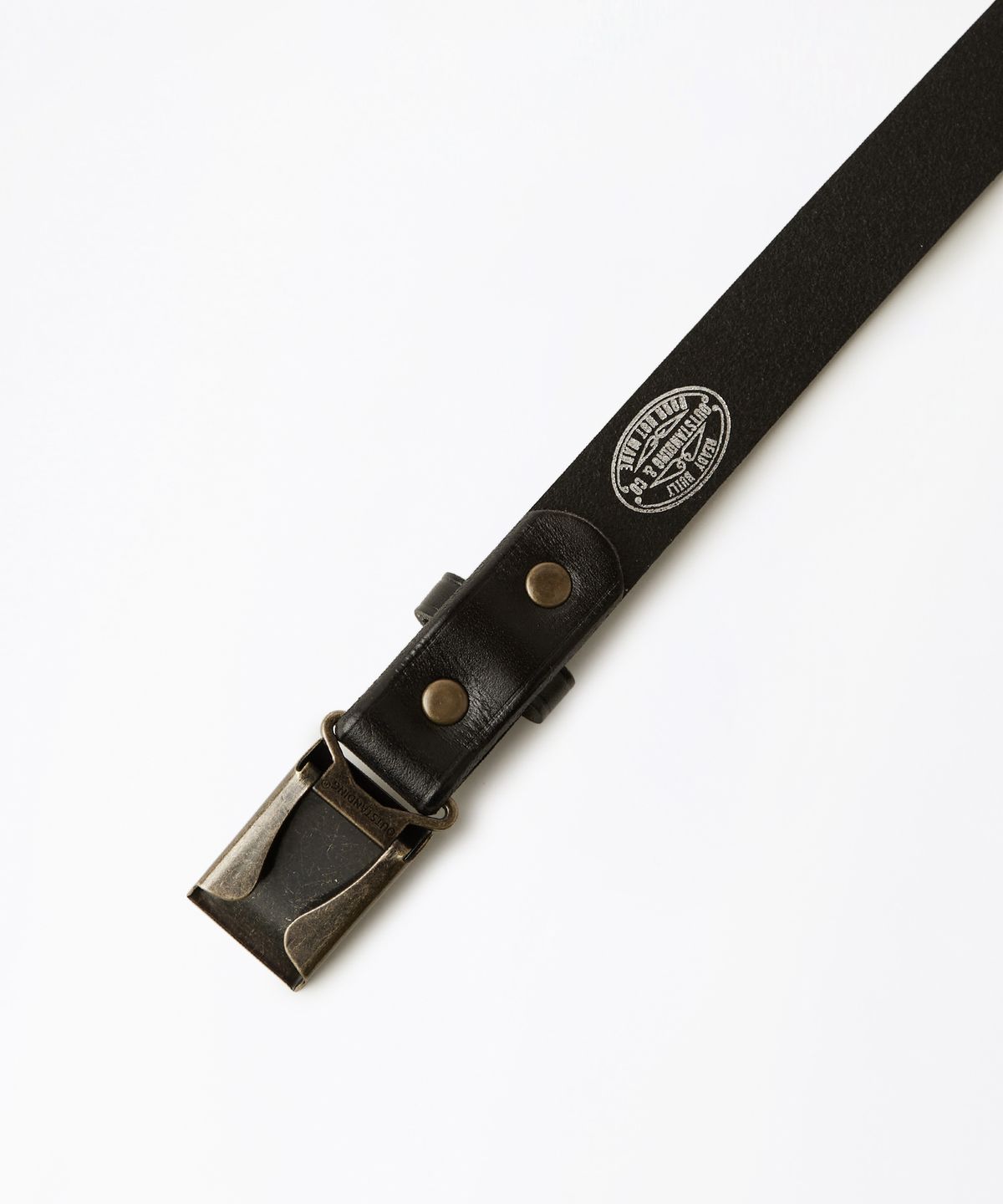 아웃스탠딩(OUTSTANDING) OSTD PLAQUE BELT_GOLD