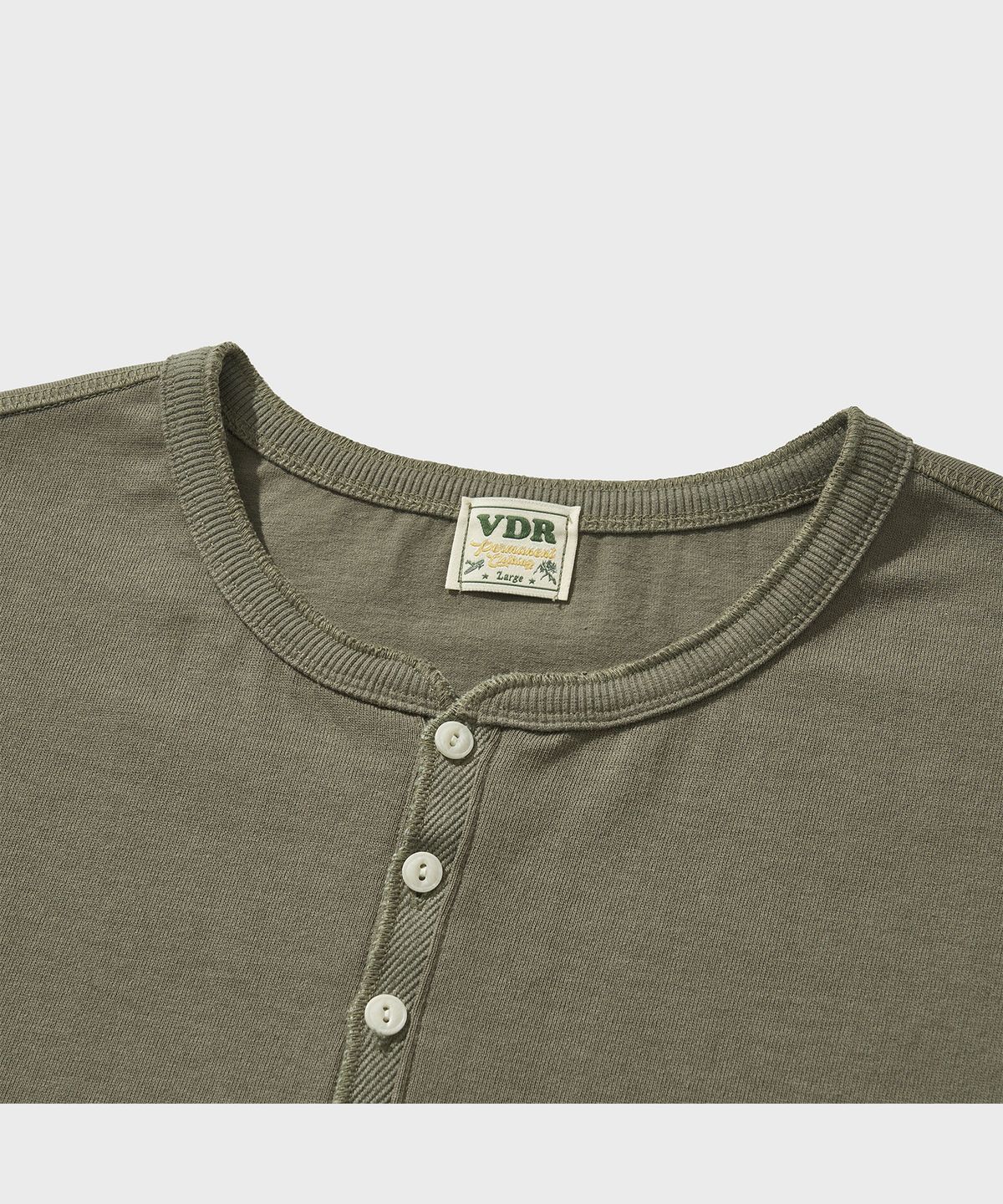 비디알(VDR) HENLY NECK T-SHIRT [Army Olive]