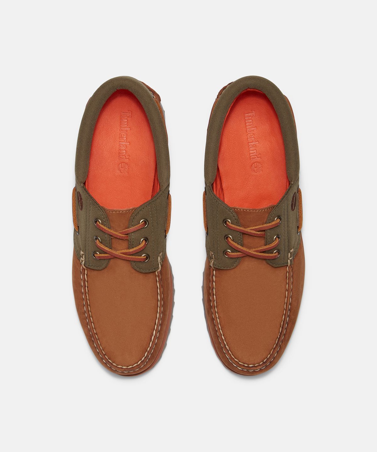 팀버랜드(TIMBERLAND) (남성) 어센틱 보트슈즈 - 미디엄 브라운 누벅 / A6DXW-EM5