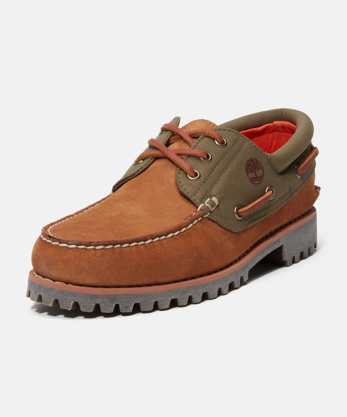팀버랜드(TIMBERLAND) (남성) 어센틱 보트슈즈 - 미디엄 브라운 누벅 / A6DXW-EM5