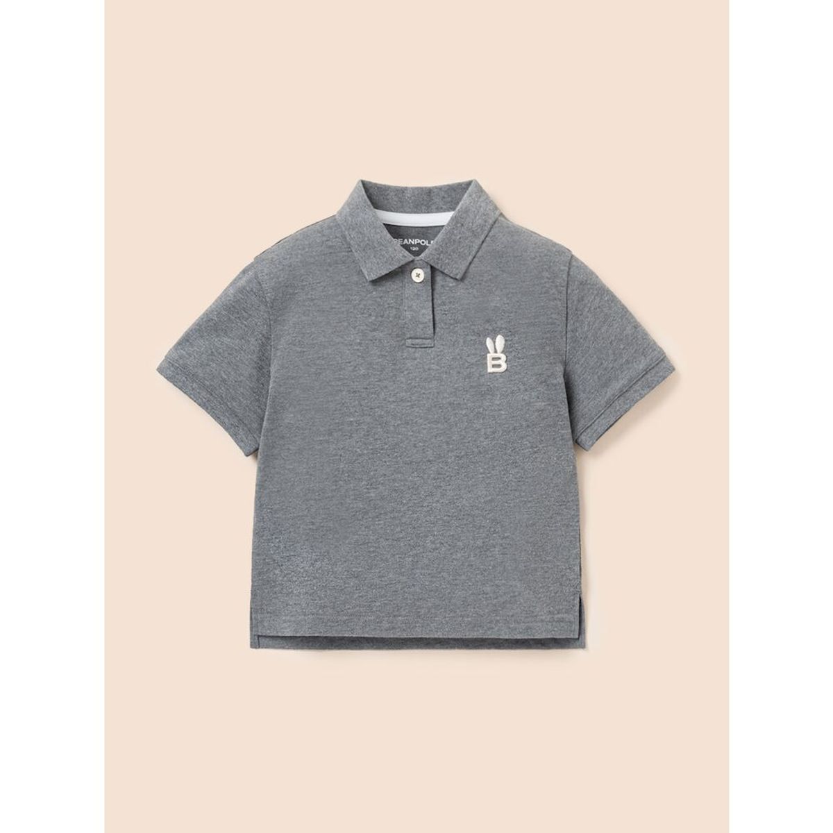 빈폴 키즈(BEANPOLE KIDS) [Essential] 여아 피케 칼라 반팔 티셔츠  애쉬 (BI5242GE44)
