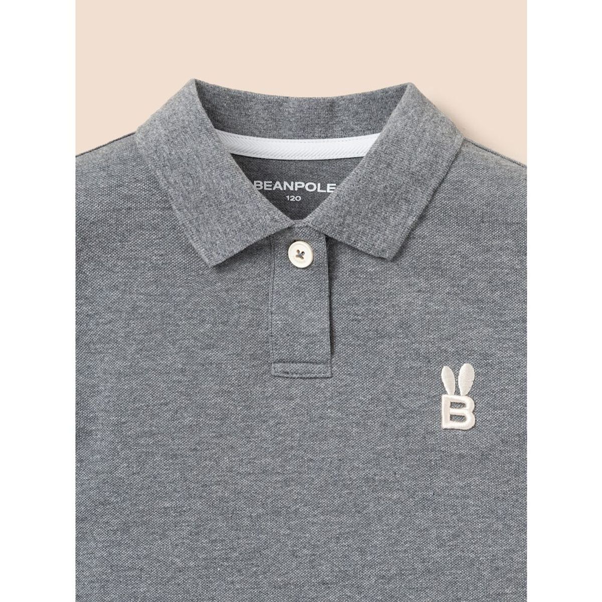 빈폴 키즈(BEANPOLE KIDS) [Essential] 여아 피케 칼라 반팔 티셔츠  애쉬 (BI5242GE44)