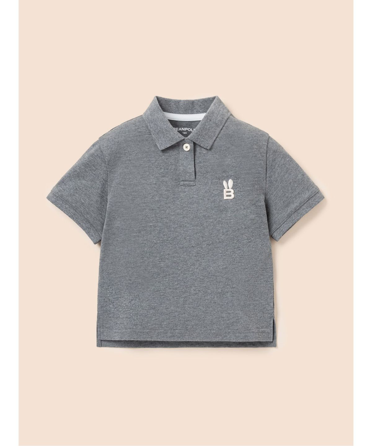 빈폴 키즈(BEANPOLE KIDS) [Essential] 여아 피케 칼라 반팔 티셔츠  애쉬 (BI5242GE44)