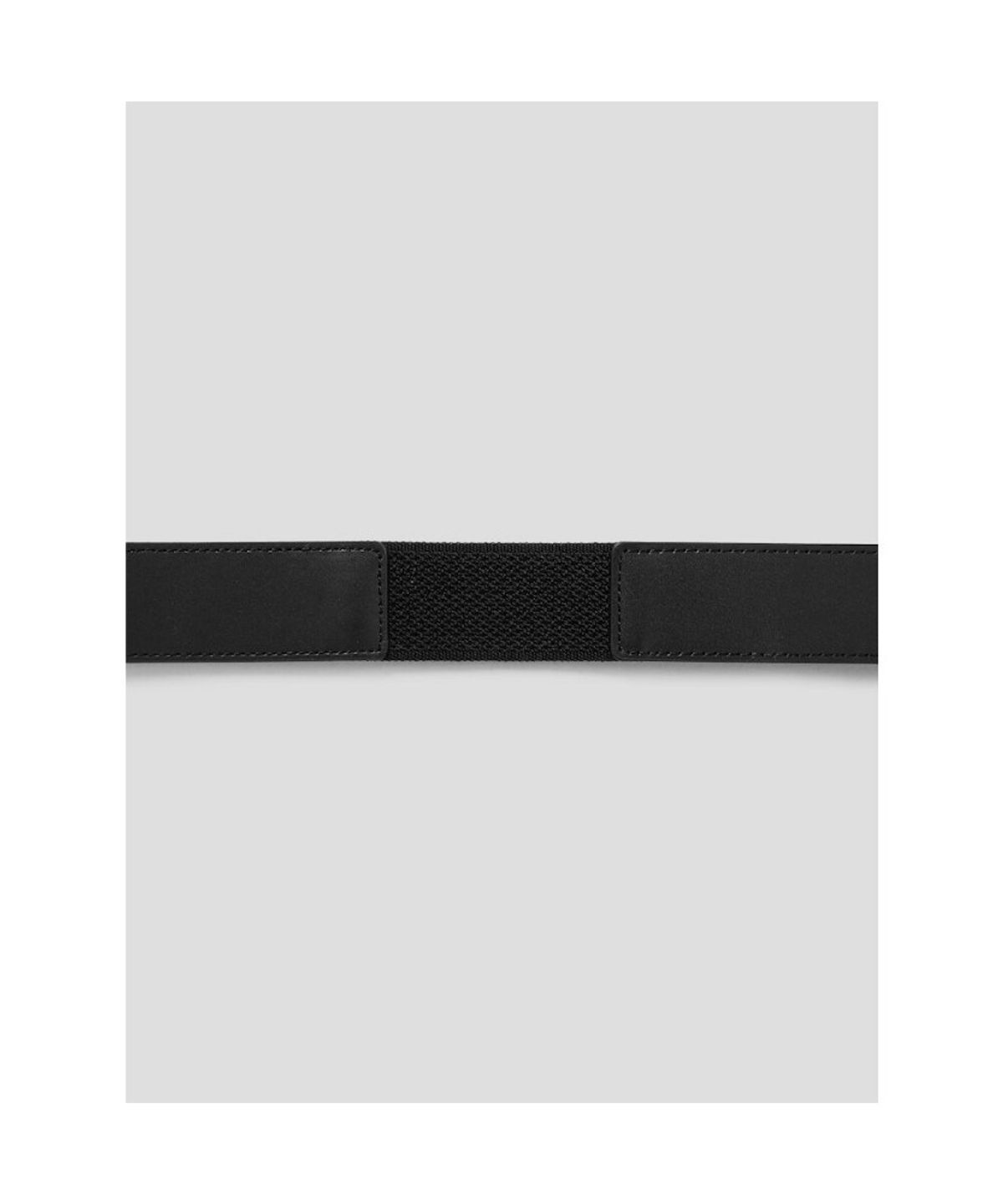 빈폴 액세서리(BEANPOLE ACCESSORY) 부분 엘라스틱 캐주얼 버클 벨트 - 블랙
