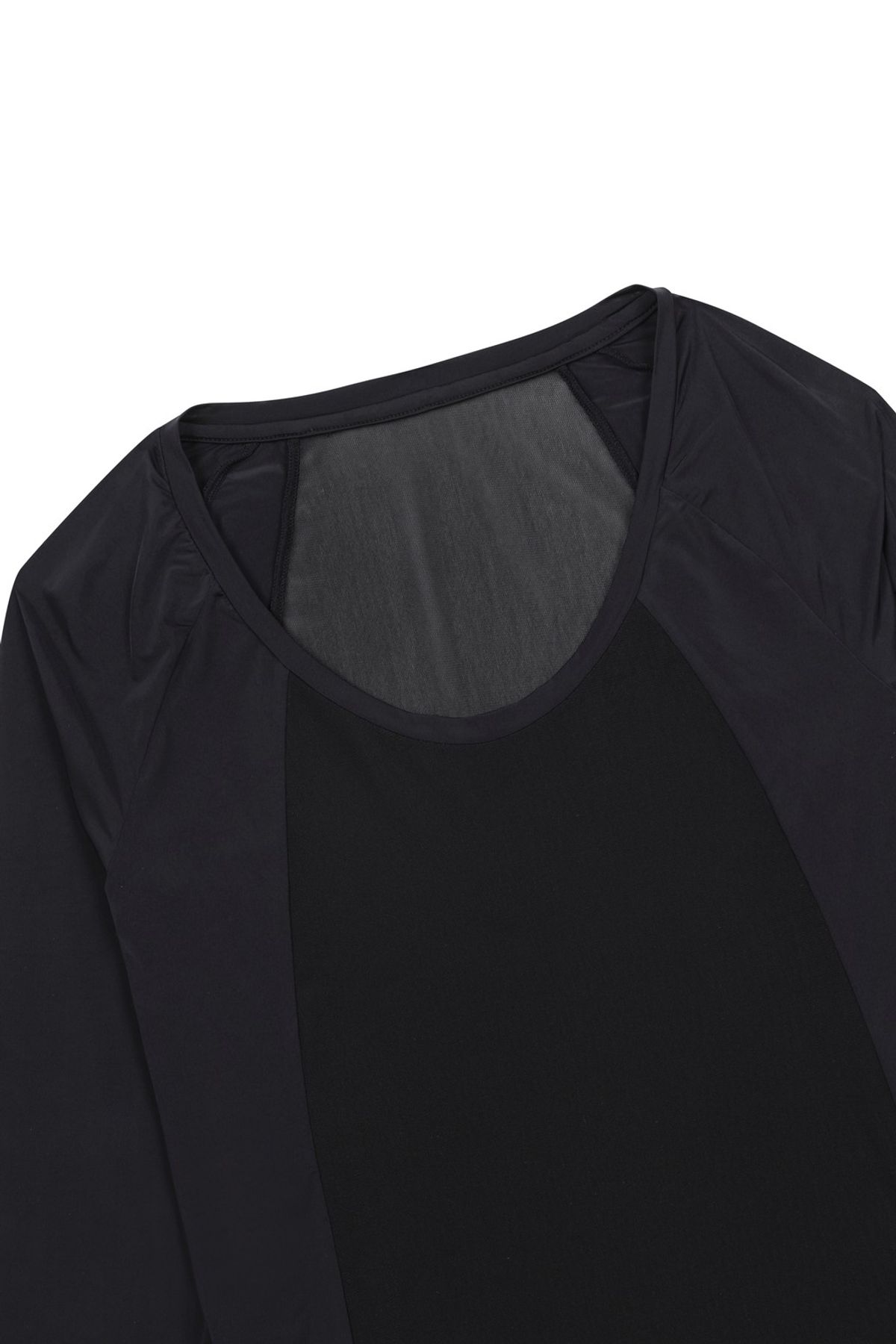 왁(WAAC) Women Sun Shield Silky Base Layer (Crewneck)_WWTBM25203BKX
