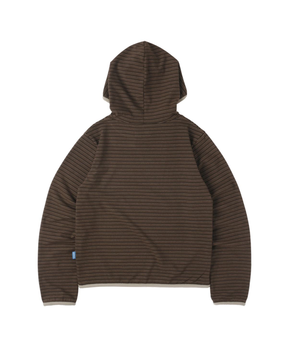 써넥트(SUNNECT) Stripe Taped Hoodie - Brown