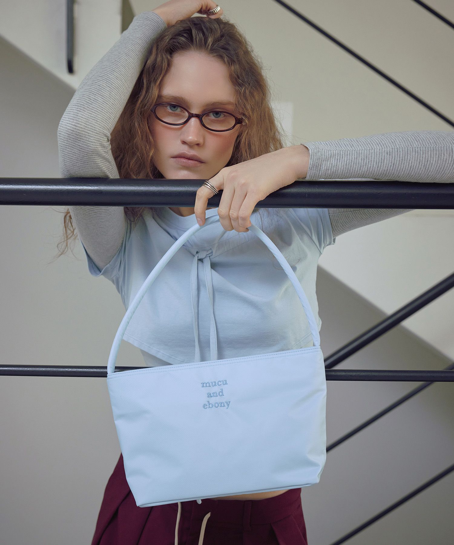 ★mucu and ebony★ Near Flat Bag _ Light Blue MUSINSA | MUCU AND EBONY Near Flat Bag _ Light Blue