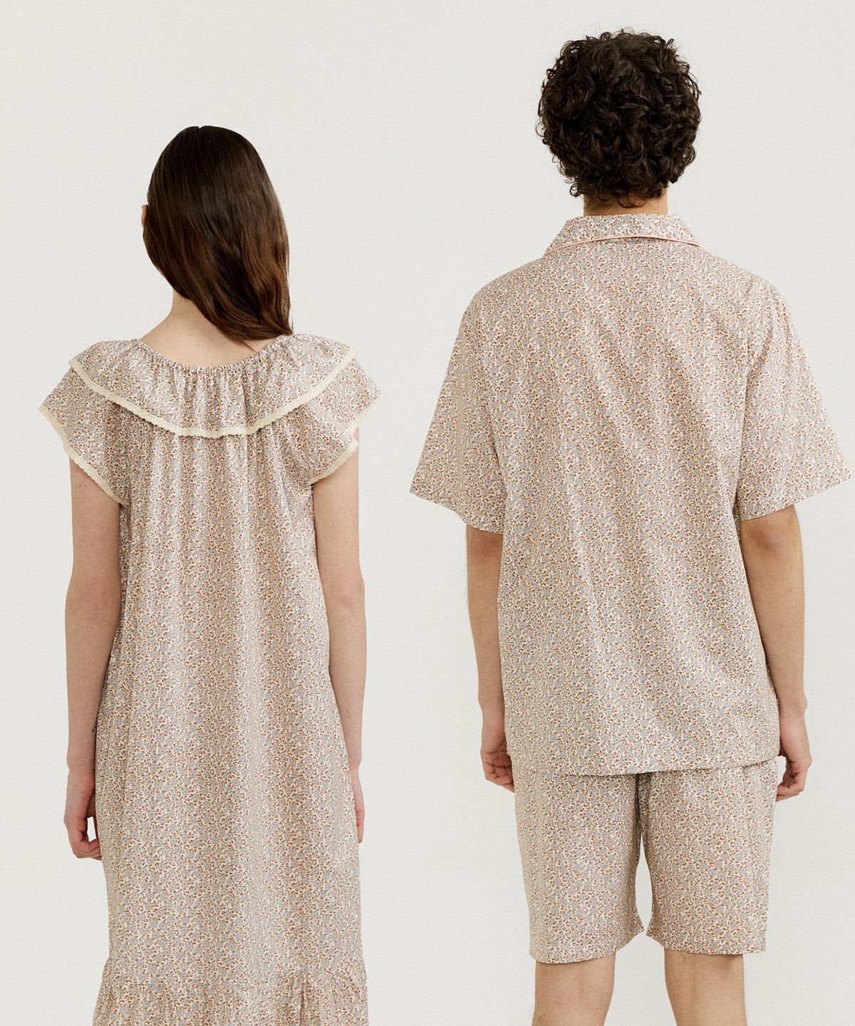 조스라운지(JO'S LOUNGE) (couple) Melody Short Pajama Set + One-piece