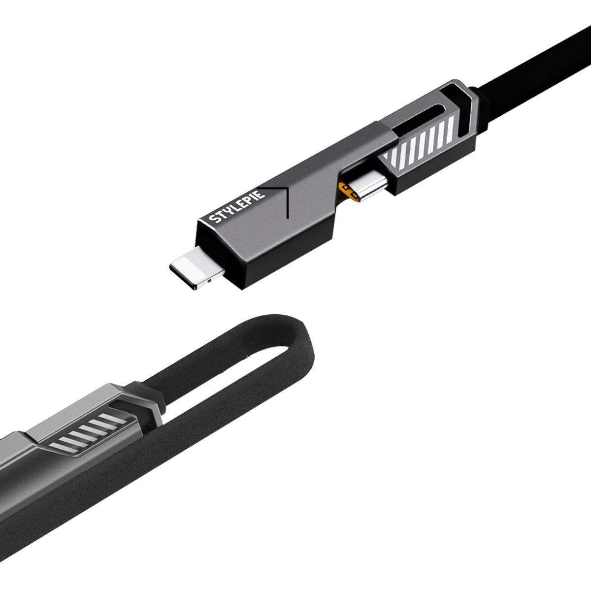 지클랜(GCLAN) 스타일파이 4in1 초고속 충전 케이블  240W 키링타입 480Mbps 데이터 전송