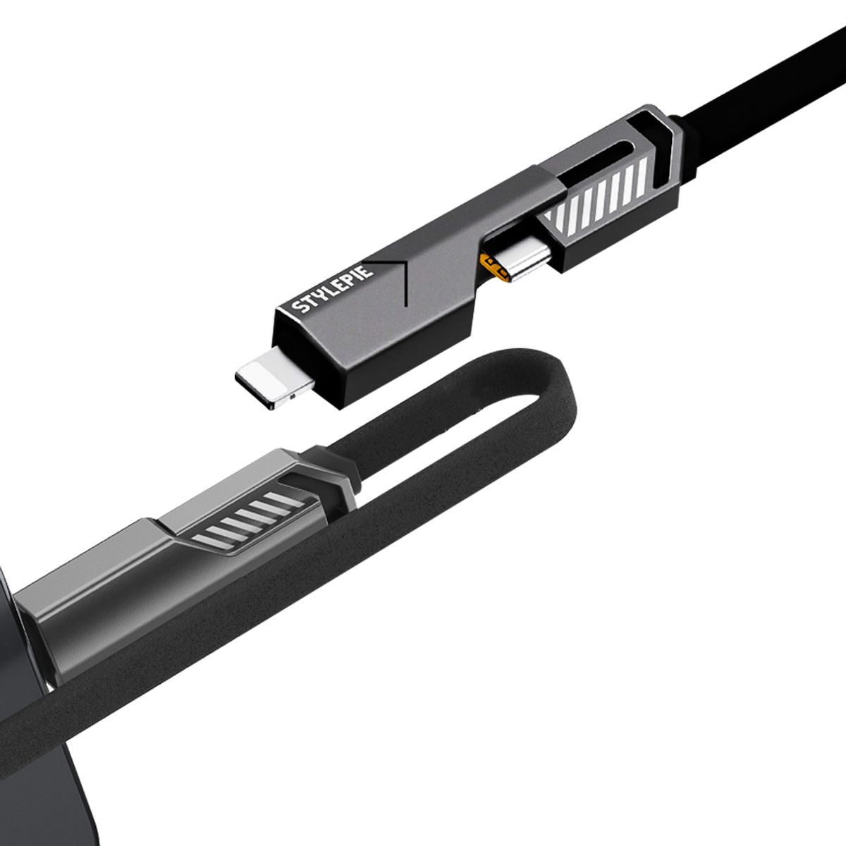 지클랜(GCLAN) 스타일파이 4in1 초고속 충전 케이블  60W 릴타입 480Mbps 데이터 전송
