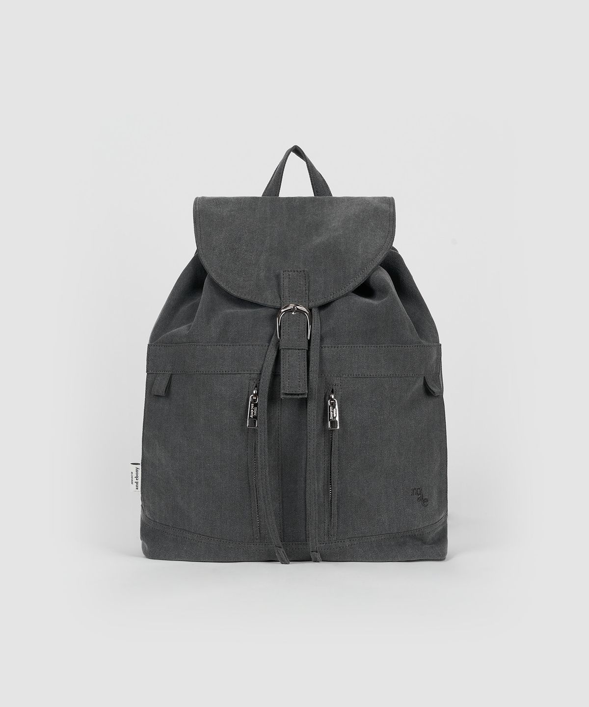 무쿠앤에보니(MUCU AND EBONY) Notting Herringbone Backpack _ Charcoal