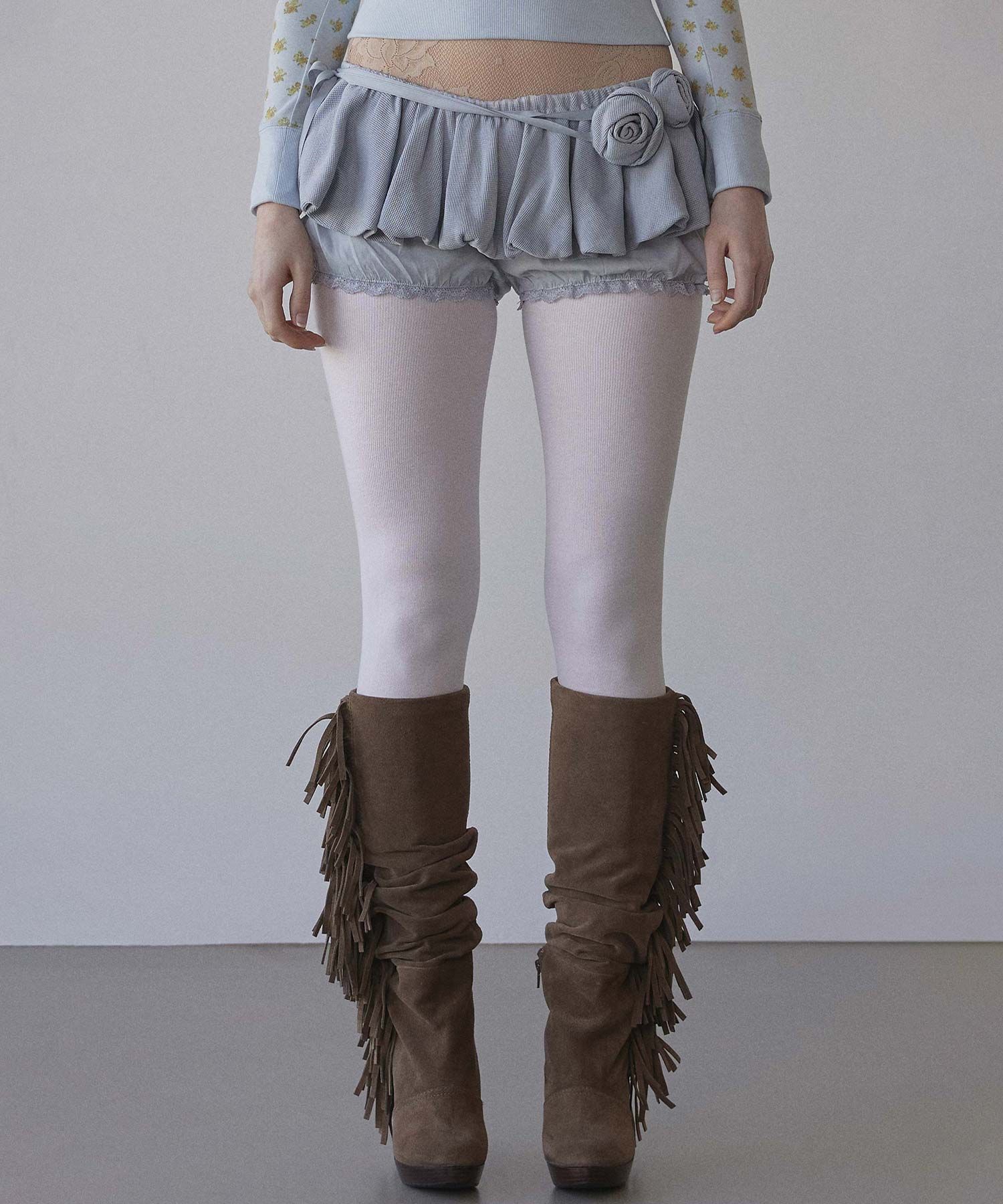 MUSINSA | SCULPTOR Washed Rose Bloomer Skort Dusty Sky