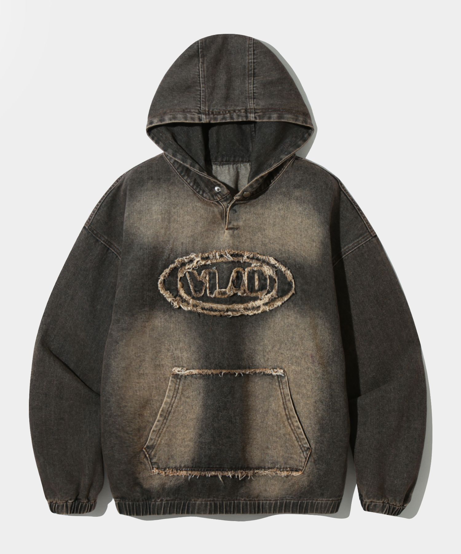 【DIMITRI BLACK】 VLAD Denim Applique Hooded T-shirt MUSINSA | DIMITRI BLACK VLAD DENIM APPLIQUE HOODED T