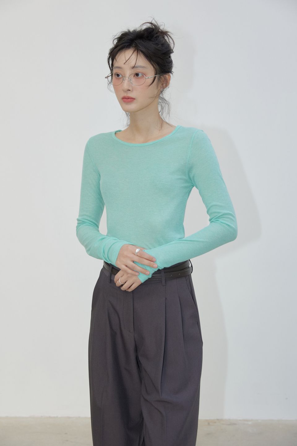 MUSINSA公式 | MICHIKO LONDON レイヤードシアーテンセルトップ ミント