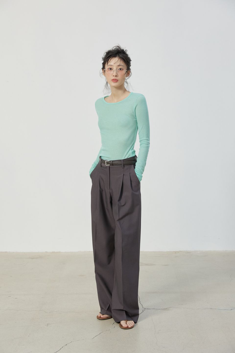 MUSINSA公式 | MICHIKO LONDON レイヤードシアーテンセルトップ ミント