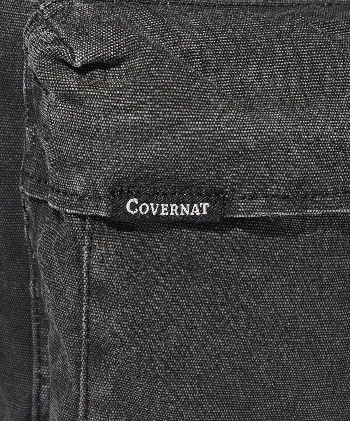 커버낫(COVERNAT) 워시드 코튼 포켓 럭색 Black