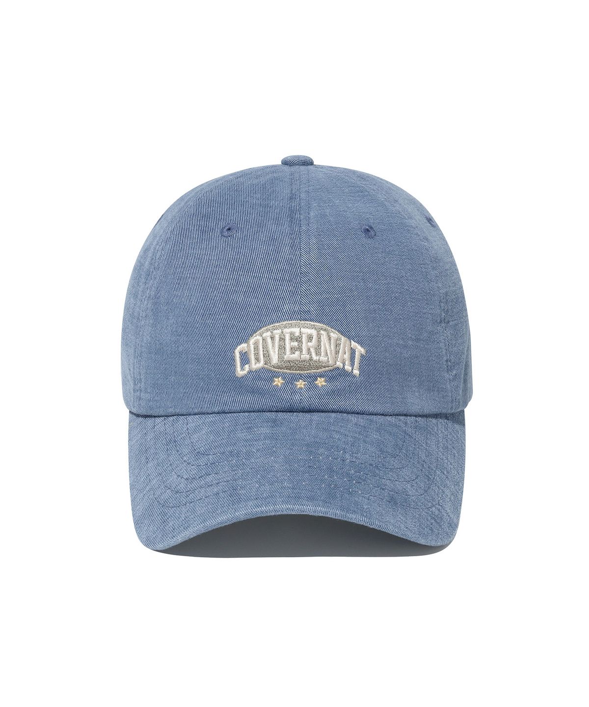 커버낫(COVERNAT) [스탠다드 핏] 아치 로고 빈티지 아트웍 볼캡 Blue