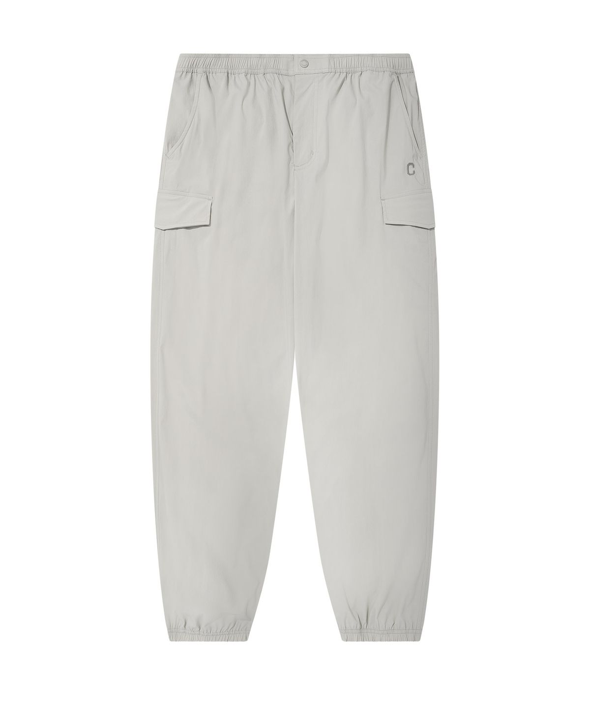 커버낫(COVERNAT) 테크 나일론 세미와이드 카고 조거 팬츠 Light Gray