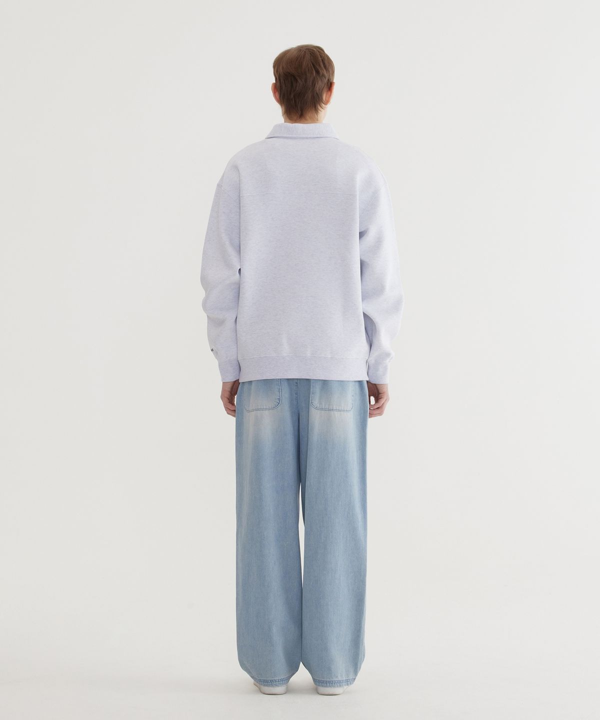 커버낫(COVERNAT) 세미와이드 경량 데님 이지 팬츠 Light Blue