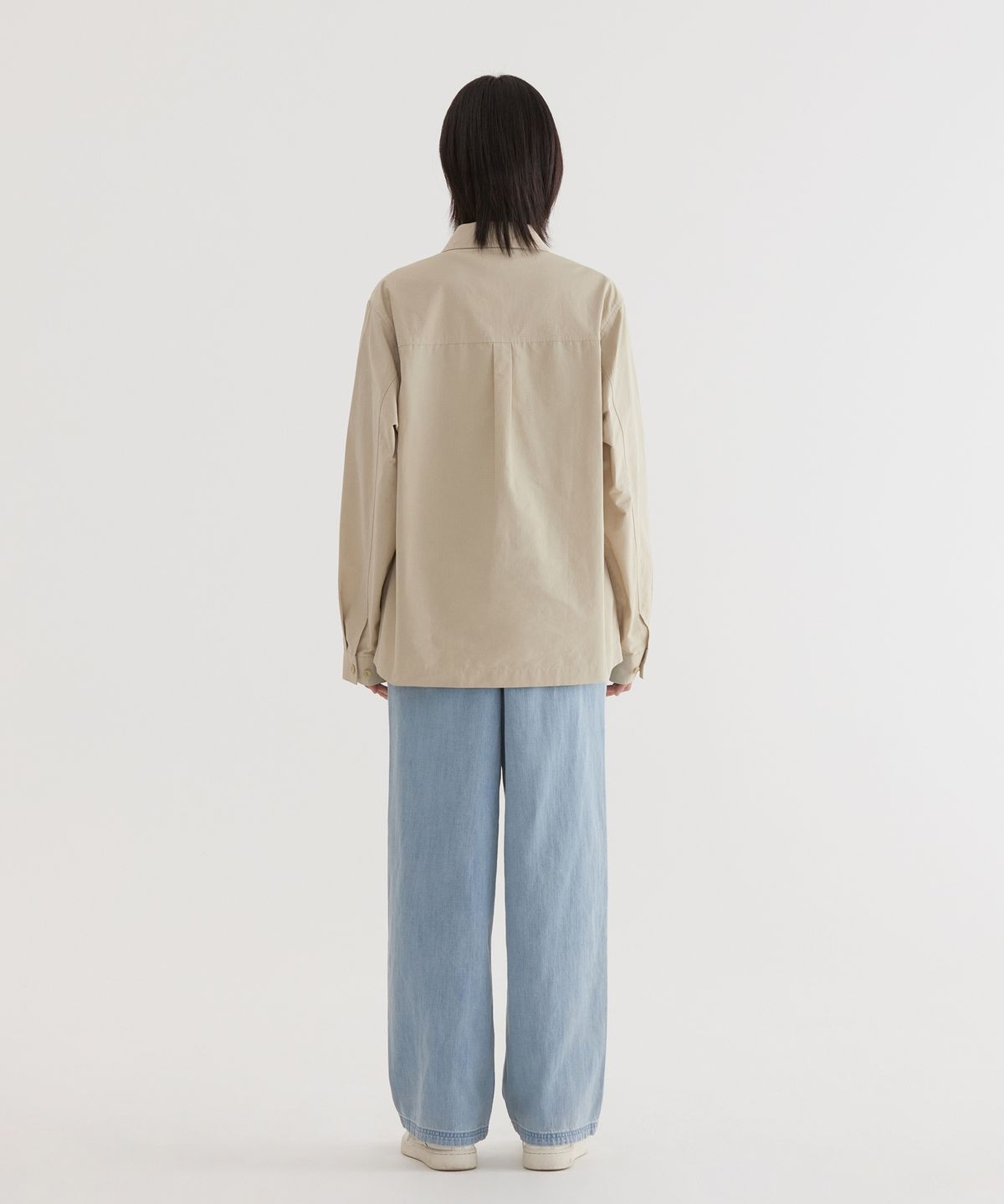 커버낫(COVERNAT) 세미와이드 경량 데님 이지 팬츠 Light Blue