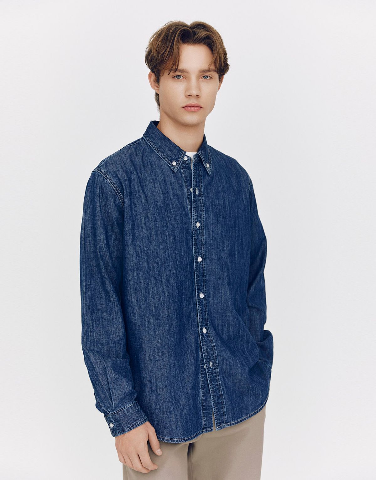 지오다노(GIORDANO) 데님 셔츠 045508 [2color]