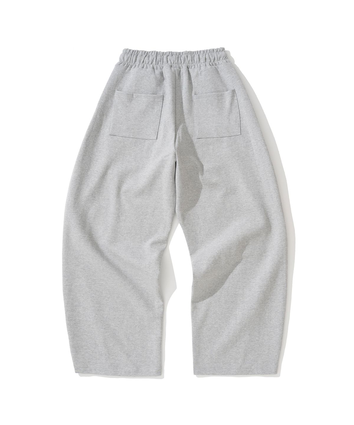 니티드(KNITTED) 커브드 트레이닝 팬츠 MELANGE GREY