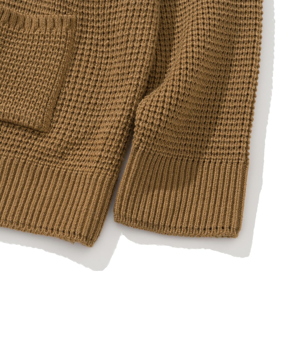 니티드(KNITTED) 안티필링 볼륨 와플 가디건 BEIGE