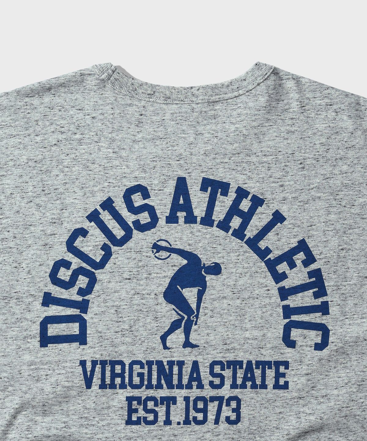 디스커스 애슬레틱(DISCUS ATHLETIC) 헤비웨이트 DCSC 스몰 로고 티셔츠 헤더 그레이