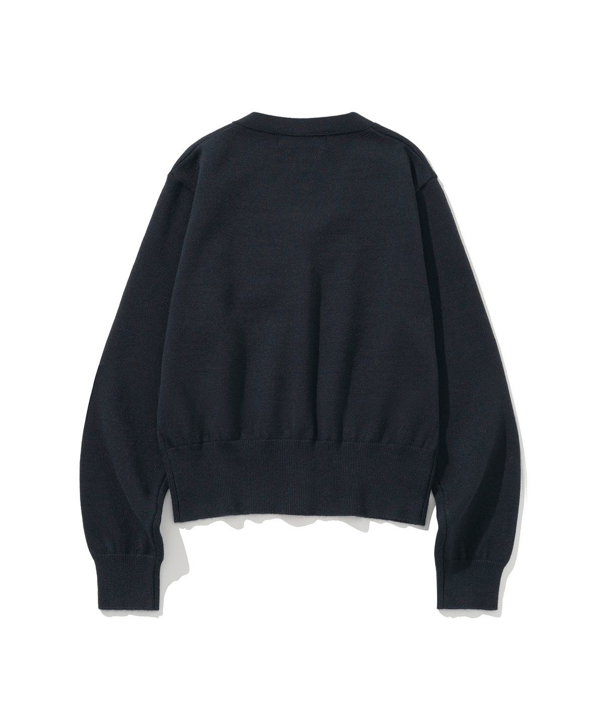 니티드(KNITTED) (W) 베이직 에센셜 워셔블 브이넥 가디건 NAVY
