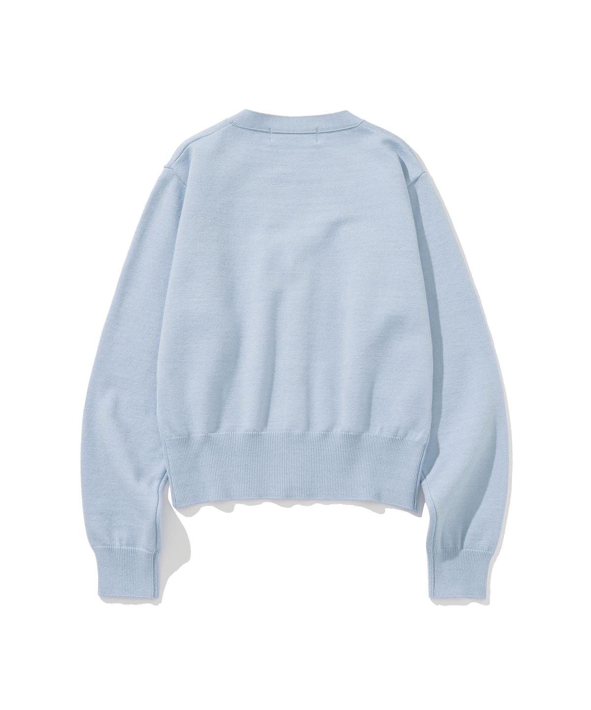 니티드(KNITTED) (W) 베이직 에센셜 워셔블 브이넥 가디건 SKY BLUE