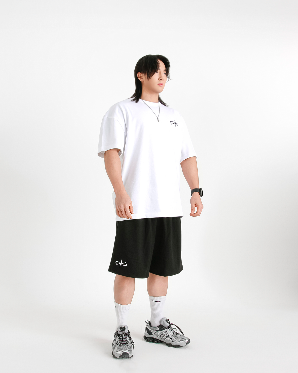 렙시멈(REPXIMUM) 니들포인트 와이드 하프팬츠 (3Colors)