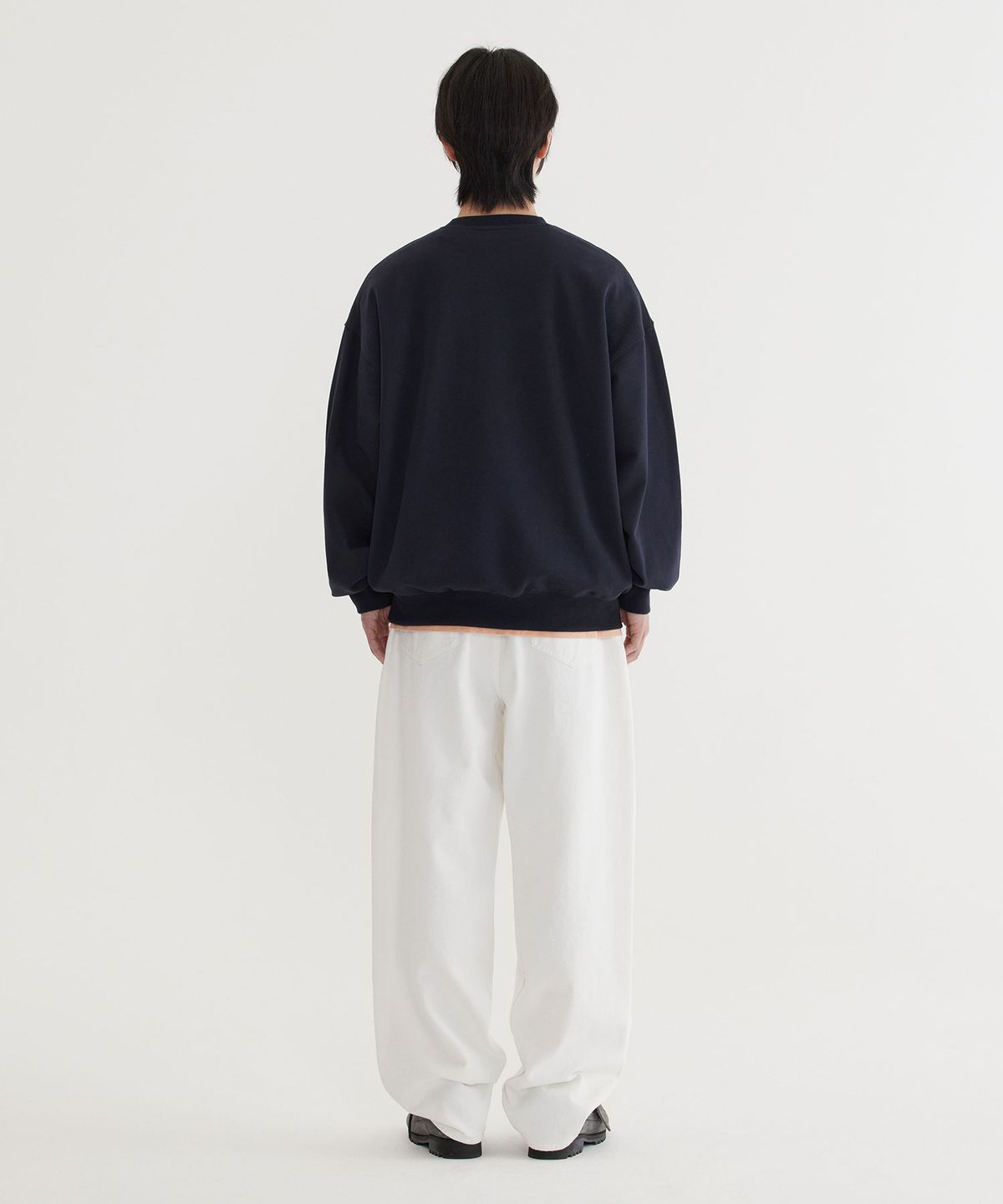 커버낫(COVERNAT) 세미와이드 워싱 데님 팬츠 Ivory