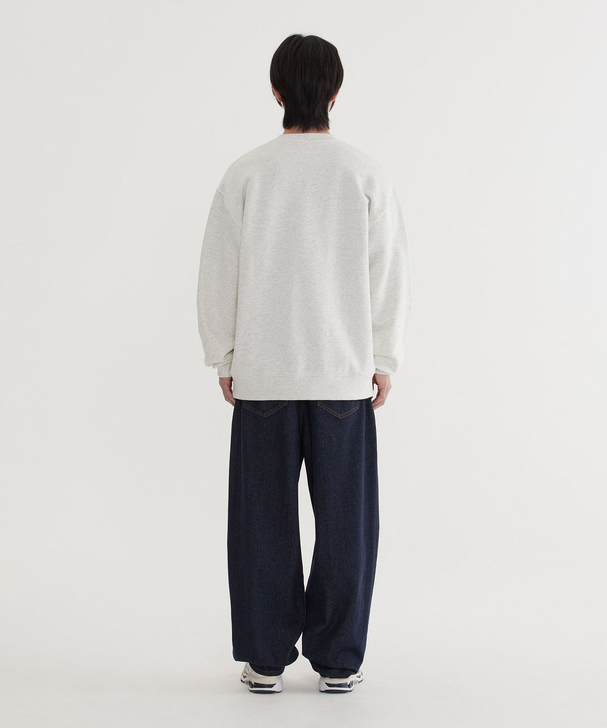 커버낫(COVERNAT) 세미와이드 워싱 데님 팬츠 Indigo