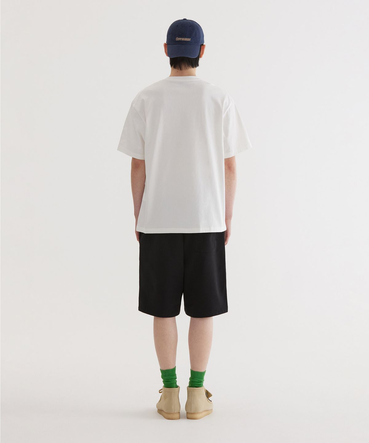 커버낫(COVERNAT) [2PACK] 스몰 아치 로고 티셔츠 White