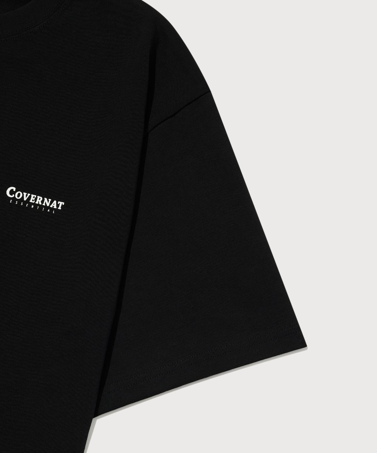 커버낫(COVERNAT) [2PACK] 쿨 코튼 티셔츠 Black+Black