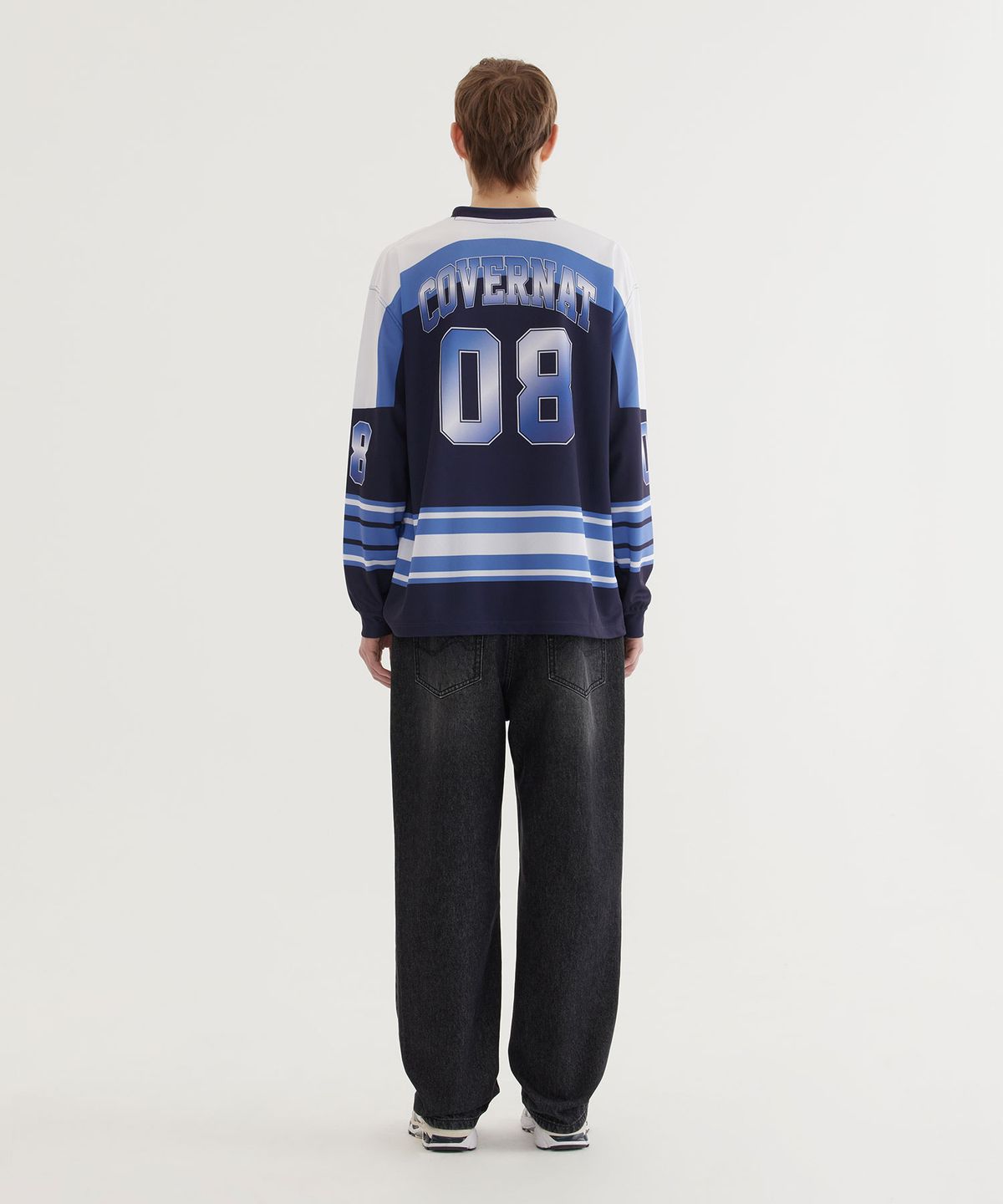 커버낫(COVERNAT) 블록코어 져지 롱슬리브 Navy