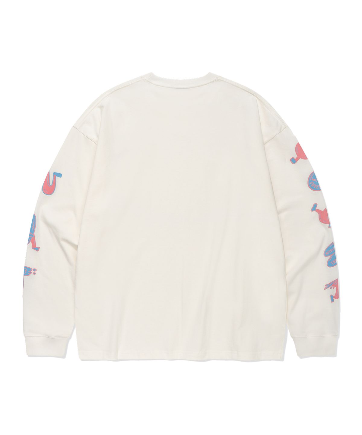 커버낫(COVERNAT) 웨이브 그래픽 롱슬리브 White